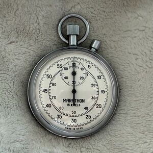 Vintage Marathon Stopwatch 16 Jewels Made In USSR - Serviced and Fully Working